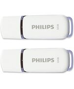 PHILIPS SNOW 32GB USB 2.0 2-PACK (FM32FD70D/00) (PHIFM32FD70D-00)