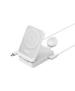ANKER MAGGO 3-IN-1 CHARGING STATION QI2 CERTIFIED 15W WHITE