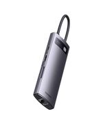 BASEUS HUB 8IN1 STARJOY SERIES, USB-C TO 3X USB 3.1 + HDMI + USB-C PD + RJ45 + MICROSD/SD (WKWG080213) (BASWKWG080213)