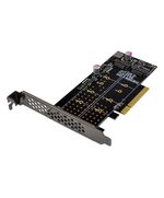 POWERTECH ΚΆΡΤΑ ΕΠΈΚΤΑΣΗΣ PCIE X8 ΣΕ 2X M.2 M KEY NVME ST573