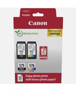 CANON ΜΕΛΆΝΙ INKJET PG-575/CL-576 PH.VALUE PACK (5438C004) (CANCL-576PVP)