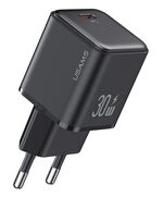 USAMS ΦΟΡΤΙΣΤΉΣ ΤΟΊΧΟΥ US-CC186, USB-C ΘΎΡΑ ΕΞΌΔΟΥ, 30W PD, ΜΑΎΡΟΣ