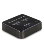 DELOCK DOCKING STATION 64177, CLONE FUNCTION, 2X M.2 NVME 10 GBPS, ΜΑΎΡΟ