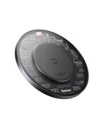 BASEUS WIRELESS QI INDUCTIVE CHARGER  SIMPLE 2 15W WITH USB-C TO USB-C CABLE BLACK (CCJJ050001) (BASCCJJ050001)