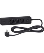 APC SOCKET ST943U1WA, 3 OUTLETS ,USB TYPE, 3M CABLE, BLACK