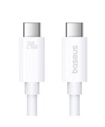 BASEUS USB 2.0 CABLE USB-C MALE - USB-C 100W ΛΕΥΚΌ 1M (P10365200211-03) (BASP10365200211-03)