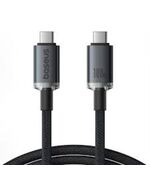 BASEUS FAST CHARGING CABLE CRYSTAL SHINE USB-C TO USB-C 100W 1.5M 20GB BLACK (P10318204111-00) (BASP10318204111-00)