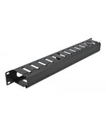 POWERTECH CABLE MANAGEMENT NETW-0028 ΓΙΑ RACK 19"/1U, ΜΕΤΑΛΛΙΚΌ, ΜΑΎΡΟ
