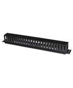 POWERTECH CABLE MANAGEMENT NETW-0029 ΓΙΑ RACK 19"/1U, ΠΛΑΣΤΙΚΌ, ΜΑΎΡΟ
