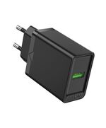 VENTION USB WALL CHARGER (18W) EU BLACK (FABB0-EU) (VENFABB0-EU)