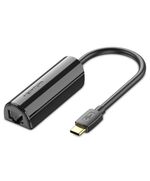 VENTION TYPE-C TO ETHERNET ADAPTER 0.15M BLACK (CFABB) (VENCFABB)