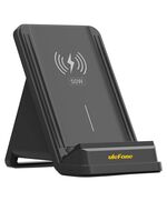 ULEFONE ΑΣΎΡΜΑΤΟΣ ΦΟΡΤΙΣΤΉΣ & ΒΆΣΗ SMARTPHONE WCS01, 50W, ΜΑΎΡΟΣ
