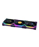 LIAN LI UNIFAN SL WIRELESS LCD 120 -3PCS BLACK (TRIPLE PACK INCLUDE CONTROLLER) - CASE FAN