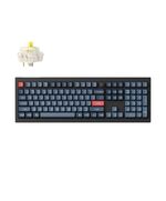 KEYCHRON V6 MAX (V6M-D4) QMK/VIA WIRELESS(BT/2,4/WIRED) CUSTOM MECHANICAL KEYBOARD BANANA SWITCH 100