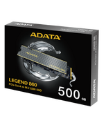 ADATA SSD M.2 NVME PCI-E GEN4 500GB LEGEND 860 SLEG-860-500GCS, M.2 2280, NVME PCI-E GEN4X4, READ 5000MB/S, WRITE 3500MB/S, 5YW.