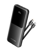VENTION 10.000MAH POWER BANK (MICRO-USB + USB-C + USB-A + USB-A) WITH BUILT-IN TYPE-C AND LIGHTNING CABLES 22.5W BLACK LED DISPLAY TYPE (FHOB0) (VENFHOB0)