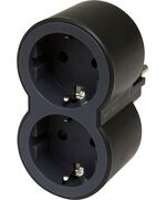 LEGRAND SURGEARREST 2 OUTLETS BLACK/GREY