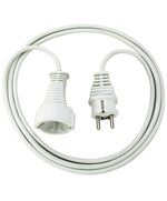 BRENNENSTUHL QUALITY PLASTIC EXTENSION CABLE 3M WHITE H05VV-F 3G1,5 (1168430) (BNN1168430)
