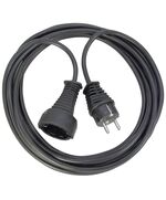 BRENNENSTUHL QUALITY PLASTIC EXTENSION CABLE 10M BLACK H05VV-F 3G1,5 (1165460) (BNN1165460)