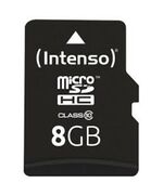 INTENSO MICROSDHC CARD  8GB CLASS 10 (3413460) (NSO3413460)