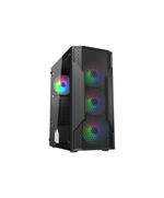 CC-COUGAR CASE MX110 MESH-G RGB TEMPERED GLASS MIDDLE ATX BLACK (4X120MM RGB FANS PREINSTALLED)