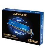 ADATA SSD M.2 NVME PCI-E GEN3 256GB LEGEND 710 ALEG-710-256GCS, M.2 2280, NVME PCI-E GEN3X4, READ 2400MB/S, WRITE 1800MB/S, 3YW.