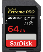 SANDISK EXTREME PRO SDXC 64GB CLASS 10 U3 V90 UHS-II