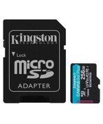 KINGSTON MEMORY CARD SDCG4/256GB CANVAS GO PLUS CLASS 10, UHS-I, U3, V30, A2