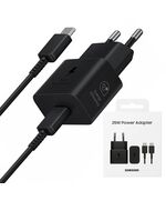 SAMSUNG CHARGER 25W TYPEC-TYPEC BLACK