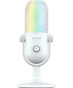 RAZER SEIREN V3 CHROMA - WHITE - RGB USB CONDENSER MICROPHONE - GAIN LIMITER - BUILD-IN SHOCK ABSORB