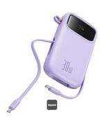 BASEUS QPOW 2 10000MAH 30W 2XUSB-C POWERBANK PURPLE (P10055008513-00) (BASP10055008513-00)