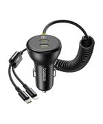 BASEUS ΦΟΡΤΙΣΤΉΣ ΑΥΤΟΚΙΝΉΤΟΥ 60W USB-C + ΚΑΛΏΔΙΟ LIGHTNING ΜΑΎΡΟ (C00035902121-00) (BASC00035902121-00)