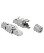 DELOCK ΒΎΣΜΑ RJ45 CAT 6A STP 86477, TOOL-FREE, ΑΣΗΜΊ