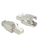 POWERTECH ΒΎΣΜΑ ΔΙΚΤΎΟΥ RJ45 CAB-N351, CAT 6A STP, TOOL-FREE, ΜΕΤΑΛΛΙΚΌ