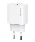USAMS ΦΟΡΤΙΣΤΉΣ ΤΟΊΧΟΥ CC226, USB-C, 20W, ΛΕΥΚΌΣ
