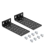 DELOCK ΣΕΤ ΒΆΣΕΙΣ ΤΟΠΟΘΈΤΗΣΗΣ ΓΙΑ RACK 67281, ΜΑΎΡΟ, 2ΤΜΧ