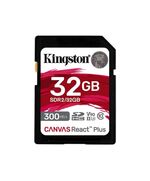 KINGSTON CANVAS REACT PLUS SDXC 32GB CLASS 10 U3 V90 UHS-II (SDR2/32GB) (KINSDR2-32GB)