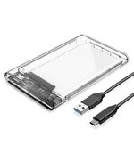 ORICO ΘΉΚΗ ΓΙΑ 2.5" SATA HDD/SSD 2139C3, 5GBPS, ΔΙΆΦΑΝΗ