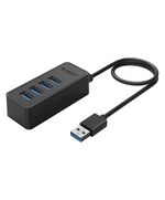 ORICO USB HUB W5P-U3, 4X ΘΥΡΏΝ, USB 3.0, 5GBPS, USB ΣΎΝΔΕΣΗ, 1M ΚΑΛΏΔΙΟ, ΜΑΎΡΟ