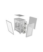 CORSAIR MID TOWER ATX CASE 3000D RGB AIRFLOW WINDOWED TEMPERED GLASS - WHITE - CC-9011256-WW
