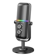CMTECK ΕΠΙΤΡΑΠΈΖΙΟ ΜΙΚΡΌΦΩΝΟ XM600, OMNIDIRECTIONAL/ΚΑΡΔΙΟΕΙΔΈΣ, USB, RGB LED, ΜΑΎΡΟ