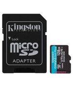 KINGSTON MEMORY CARD SDCG4/128GB CANVAS GO PLUS CLASS 10, UHS-I, U3, V30, A2