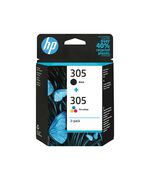HP ΜΕΛΆΝΙ INKJET 305 2-PACK BLACK/COLOR (6ZD17AE) (HP6ZD17AE)