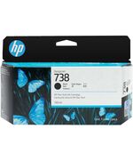 HP ΜΕΛΆΝΙ INKJET NO.738 130-ML BLACK DESIGNJET (498N4A) (HP498N4A)