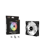 BEQUIET FAN LIGHT WINGS LX 120MM PWM BL120, ARGB, 1600RPM, 51.5CFM/87.5M3/H, 25.5DB, LIFESPAN 60000H, BLACK, 3YW.