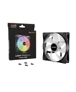 BEQUIET FAN LIGHT WINGS LX 140MM PWM BL126, ARGB, 1200RPM, 56CFM/95M3/H, 22,9DB, LIFESPAN 60000H, BLACK, 3YW.