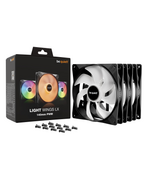 BEQUIET FAN LIGHT WINGS LX 140MM PWM TRIPLE PACK BL127, ARGB, 1200RPM, 56CFM/95M3/H, 22,9DB, LIFESPAN 60000H, BLACK, 3YW.