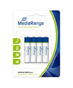 ΕΠΑΝΑΦΟΡΤΙΖΌΜΕΝΗ ΜΠΑΤΑΡΊΑ MEDIARANGE NIMH ACCUS AAA 1.2V (HR03) (4 PACK) (MRBAT120)