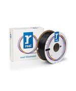 REAL PETG 3D PRINTER FILAMENT - BLACK - SPOOL OF 1KG - 1.75MM (REALPETGSBLACK1000MM175)