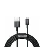 BASEUS SUPERIOR SERIES REGULAR USB 2.0 TO MICRO USB CABLE ΜΑΎΡΟ 2M (CAMYS-A01) (BASCAMYSA01)
